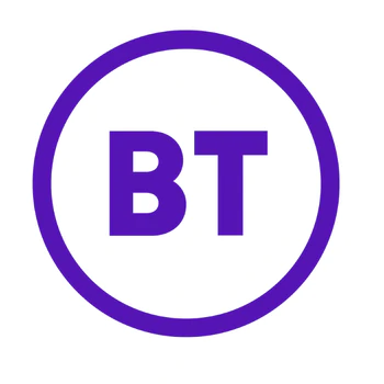 A purple circle with the letters "BT" in bold purple font centered inside, on a white background.